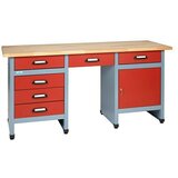 KÜPPER delovna miza Küpper (60 x 170 x 84 cm, 6 predalov, nosilnost: 300 kg) | Shoptok.si