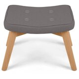 Sofotel Norse 2054 tapecirani tabure in opora za noge – temnosiva/svetla bukev | Shoptok.si