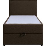 MID.YOU POSTELJA Z VZMETNICO 100 cm x 200 cm , tekstil, leseni material rjava | Shoptok.si