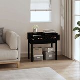 vidaXL Konzolni stol crni 76,5x40x75 cm od masivne borovine | shoptok.hr