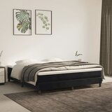 Maison Chic Posteljni okvir - Dvoposteljna postelja - Zakonska postelja brez vzmetnice črn 180x200 cm žamet-J3845, (21770494) | Shoptok.si