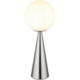 Globo Stolna svjetiljka Pinpal (Ø x V: 20 x 49,5 cm, Srebrna, Bijela) | shoptok.hr