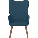  Stolica za opuštanje plava baršunasta | shoptok.hr