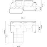 Micadoni Svijetlo siva kutna garnitura (promjenjiva) Bloom – Home | shoptok.hr