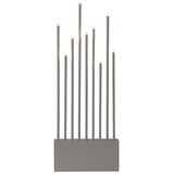 Eglo 410954 - Božićni svećnjak BUZZ 9xE5/0,6W/230/12V siva Cene