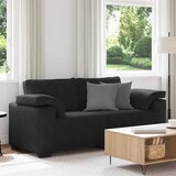  Dvosjed Crni 180x77x82 cm Baršun | shoptok.hr