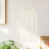 vidaXL Stenski makrame 40x80 cm bombaž | Shoptok.si