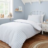 Bianca Bela/modra bombažna otroška posteljnina za posteljico 120x150 cm Mini Star & Stripes – | Shoptok.si