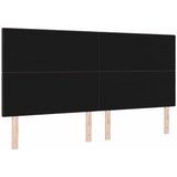  LED glava kreveta s LED trakama Tamno smeđa 200 cm tkanina | shoptok.hr
