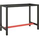 vidaXL Okvir za delovno mizo mat črn in mat rdeč 110x50x79 cm kovinski | Shoptok.si