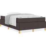 Box spring krevet Tamno smeđa i bijela 120 x 190 cm | shoptok.hr