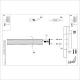  Sollux SL.1629 - Spot svetiljka KARBON 1xGU10/10W/230V 60 cm narandžasta | Eponuda.com