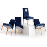 Restilo Modre raztegljive prevleke v kompletu 4 ks za stol 48 cm Sento – | Shoptok.si