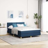 Box Vzmetnica na podstavku z vzmetnico Modra 140x200 cm Tkanina, (22083230) | Shoptok.si