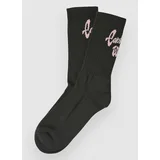 Chedda Nogavice black / glassy pink