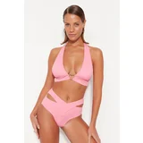 Trendyol bikini top - pink - plain