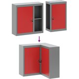  Ormar za alate s policom Crvena i siva 55 x 55 x 55 cm | shoptok.hr