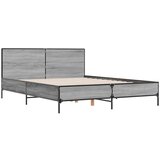  Okvir za krevet boja hrasta 150x200cm konstruirano drvo i metal | shoptok.hr