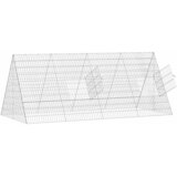  Kavez za piliće Srebrno 215 x 100 x 85 cm Cinkani čelik | shoptok.hr