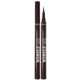 Rimmel London Wonder Ink vodoodporna črtalo za oči fiksna konica črtala odtenek 002 Spiced Chestnut | Shoptok.si