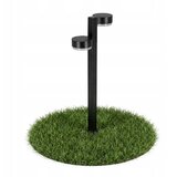  LED solarna lampa 2xLED/1W/3,7V 1200 mAh 55 cm IP65 crna | Eponuda.com