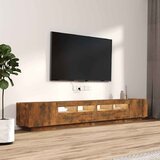  3-dijelni set TV ormarića LED boja dimljenog hrasta drveni | Eponuda.com