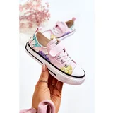Kesi Children's Sneakers Fabric Print Pink Buster