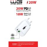 Winner Group - Adapter za brzo punjenje 1xUSB-C + 1xUSB-A Power Delivery 20W bela | Eponuda.com