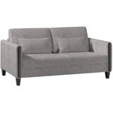Niels Andersson ZOFA S POSTELJNO FUNKCIJO, modra, rjava, črna les, tekstil | Shoptok.si