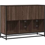  Komoda rjavi hrast 100x35x76 cm inženirski les, (5000217918) | Shoptok.si