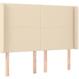 Maison Chic Vzglavna omarica - Nočna omarica - Posteljna omarica z ušesi krem 147x16x118/128 cm blago, (21710407) | Shoptok.si