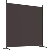 Sobna pregrada s 4 panela smeđa 698 x 180 cm od tkanine | Eponuda.com