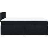  Krevet s oprugama i madracem crni 120 x 200cm od tkanine | shoptok.hr