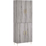  Visoka komoda siva sonome 69,5x34x180 cm od konstruiranog drva | shoptok.hr