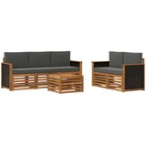  Set vanjskih sofa 6 kom. Prirodna i antracit | shoptok.hr
