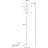 Globo 56149-6S - Podna lampa VELORA 6xG9/5W/230V | Eponuda.com