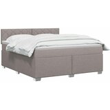  Boxspring krevet s madracem Sivosmeđa 160 x 200 cm Tkanina | shoptok.hr