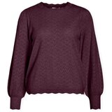 Vila Emi Knit - Fig Bordo Cijene