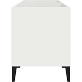 vidaXL Omarica za gramofonske plošče bela 74,5x38x48 cm inženirski les | Shoptok.si