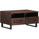vidaXL Klubska mizica rjava 80x55x40 cm trden mangov les | Shoptok.si