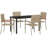  Vrtni set za objed 5 kom. Bež poliratan | shoptok.hr