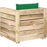  2-dijelna vrtna garnitura s jastucima zeleno impregnirano drvo | shoptok.hr