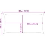  Jedro za sunce Plava i bijela 4 x 2 m 100% poliester Oxford | shoptok.hr