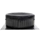  Prenosni napihljivi Bubble Spa jacuzzi črno bela Ben | Shoptok.si
