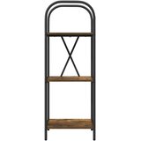 vidaXL Knjižna polica Dimljeni hrast 40 x 30 x 109 cm Konstruiran les | Shoptok.si
