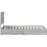  Krevet s od storage Siva Sonoma 90 x 200 cm Konstruirano drvo | shoptok.hr