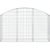  Gabionska košara s lukom 150 x 30 x 80/100 cm pocinčano željezo | shoptok.hr
