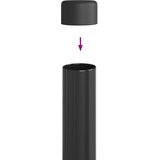  Stup za ogradu 12 pcs Siva 80 cm Čelik s praškastim premazom | shoptok.hr