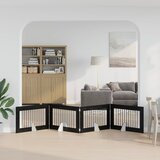  Vrata za pse s postoljem 4 pcs Crni hrast 100 x 60 cm | shoptok.hr