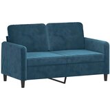  2-dijelni set sofa plavi baršunasti Plava | shoptok.hr